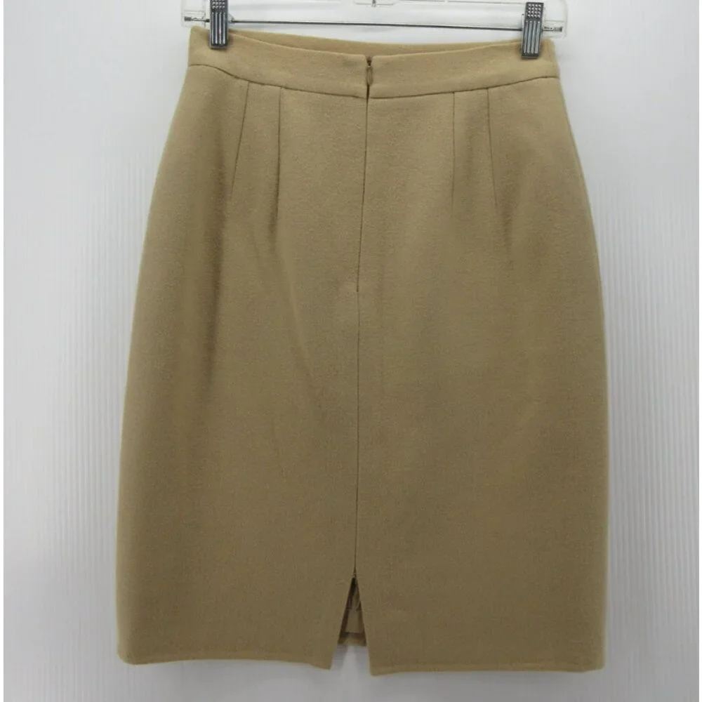 Jil Sander Skirt 4 Wool Straight Pencil Career Slit Lined Italy 40 - Picture 4 of 9